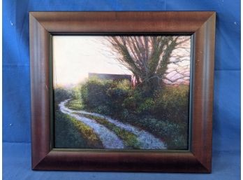 Signed And Dated Angelo Franco Misty Morning Painting