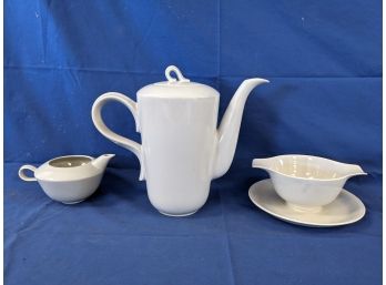 1940s / 1950s Homer Laughlin Jubilee Mist Gray Tea / Coffee Set