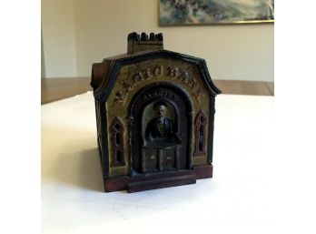 Antique Cast Iron 'Magic Coin Bank', Circa 1870s