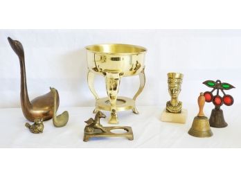 Vintage Brass Figurines, Bells & More