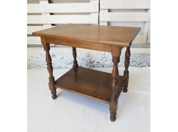 Vintage Conant Ball Furniture Wood Console / End Table