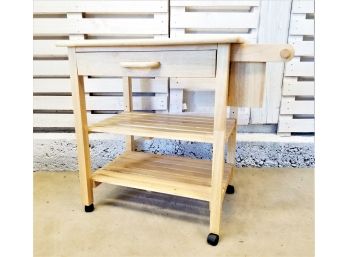 Rolling Wood Kitchen Island Trolley