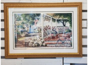 Professionally Denise Patchell-Olson June Morning Hand Signed Framed Lithograph 755 / 950