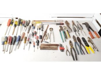 Hand Tool Mixed Assortment - Screwdrivers, Vice Grips, Pliers And More