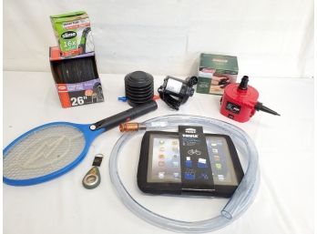 Camping & Sporting Accessories - Air Pumps, Siphon Hose, Mosquito Zapper And More