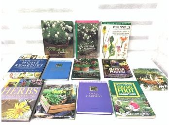 Twelve Books On Herbs, Perennials, Flowers Gardening & More!