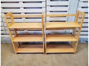 Folding Wood Bookshelves