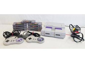 Super Nintendo Console, Games & Controllers