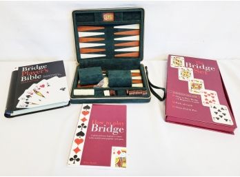 Bridge Set, Instruction Books & SEI Travel Magnetic Chess Set