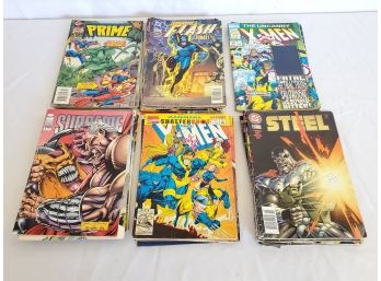 Forty One Vintage Comic Books - X-Men, Tarzan, Spiderman, Catwoman, Brigade, Pam Anderson & More