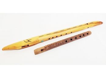 Carved Wood Woodwind Instruments