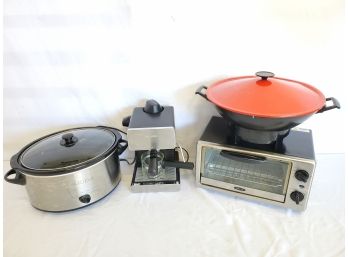 Small Kitchen Appliances - West Bend Wok, Euro-Pro, Mr. Coffee & Bella