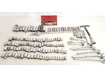 Socket Wrench Lot - Husky, Great Neck, Craftsman & More