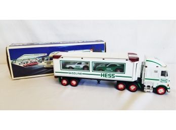 1997 Hess Toy Truck With Two Racers