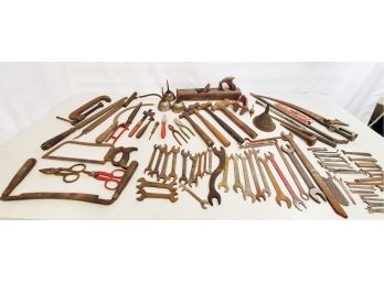 Vintage Hand Tools   Hammers, Wrenches, Antique Wood Block Plane & More