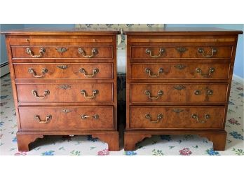 Pair Of 4 Drawer Nightstands - Lovely Wood