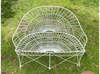 Vintage Wire Bench (1 Of 2)