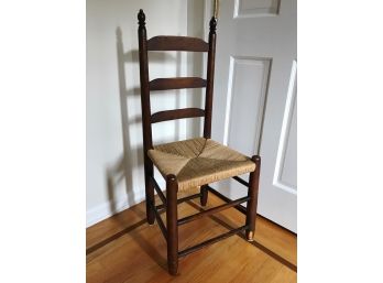 Antique Rush Seat Ladderback Chair - Fairfield Pickup