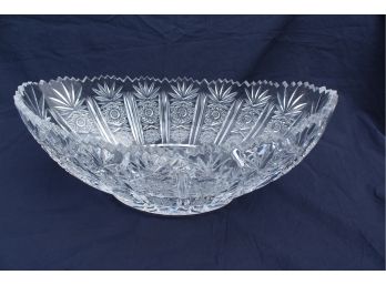 Cut Crystal Large Salad/fruit Bowl