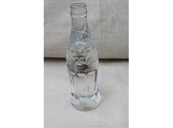 Incredible Leaded Crystal Coke Bottle - Solid Crystal - Excellent Coca Cola Memorabilia