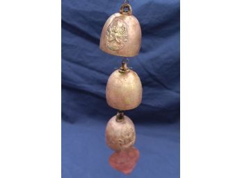 Pretty Brass Bells From Thailand With Cultural Images