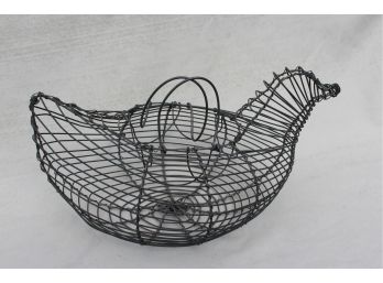 Vintage Wire Chicken Egg Basket