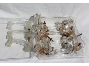 Vintage Cut Glass Drawer Handles