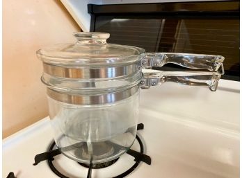 Pyrex Clear Glass Double Boiler