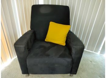 Black Microsuede IKEA Recliner