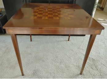 Mahogany Folding Game Table