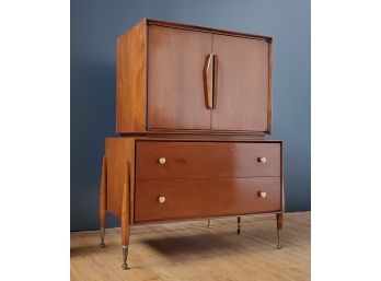 Rare Kent Coffey Auburn Collection Walnut Tall Chest