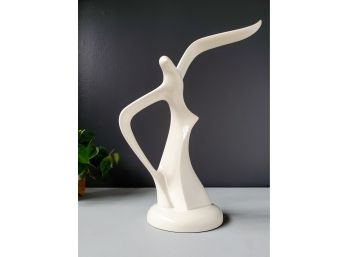 Large 18' 60s Modernist Glazed Ceramic Sculpture