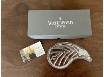 Waterford Crystal Leaf Dish, New In Box