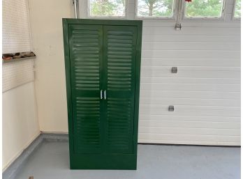 Bright Green Painted Metal Storage Locker