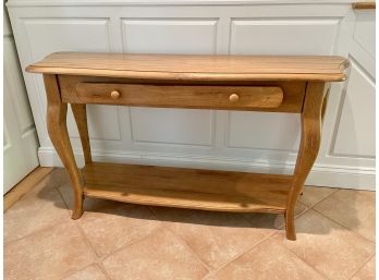 Attractive Oak Single Drawer Console Table