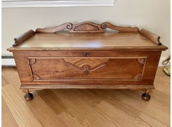 Cedar Lined Blanket Chest With Decorative Front