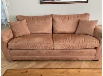 Ultra Suede 7' Cushion Back Sofa