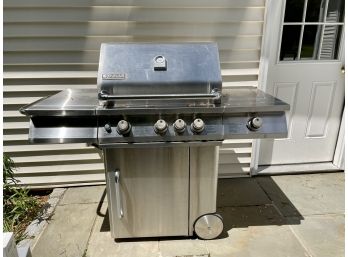 Jenn-Air Stainless Steel 3-Burner Natural Gas Grill With Side Burner & Rotisserie Kit, Model 730-0163