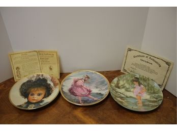 Three Assorted Porcelain Collectible Plates