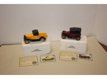Two Car Set Of National Motor Museum Mint 1:32 Vintage Cars