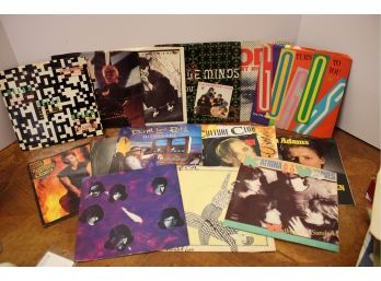 1980s/90s Rock/Pop Music Mixed Lot Of 45 RPM Records With Sleeves