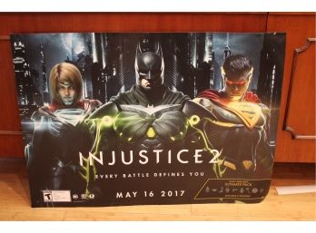 INJUSTICE 2 Video Game Store Promo Poster