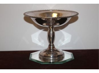 Vintage Cheshire Silver Plated Pedestal Candy Dish