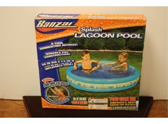 New BANZAI Splash Lagoon Kiddie Inflatable Pool