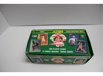 New 1991 SCORE MLB Baseball Collector's Set 900 Player Cards/72 Magic Motion Trivia Cards