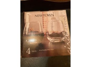 Box Of 4 Newton Wine Glasses (Never Used)