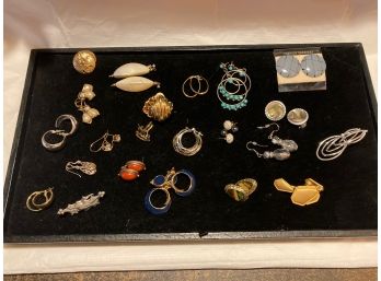 Assorted Lot Of Screwback, Clip-On And Pierced Earrings