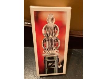 Mikasa Crystal Bottle Stopper (NIB)