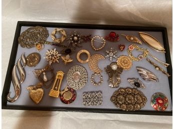 Assorted Lot Of Pins And Brooches