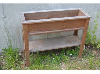Wood Planter Stand Rectangle 34X 12 X 28